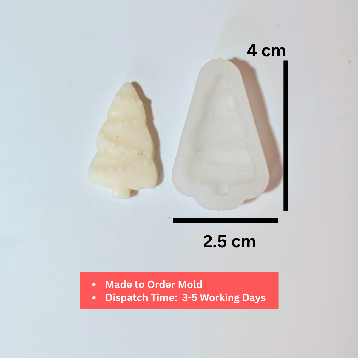 Fairy Light Tree Candle Topper Mold