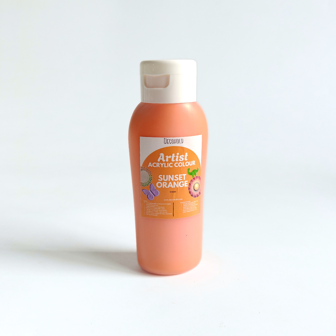Sunset Orange Acrylic Colour
