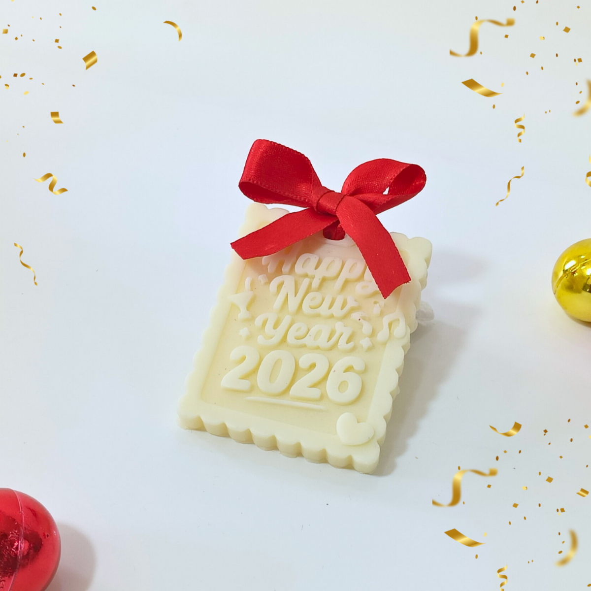 Happy New Year Wax Sachet Mold