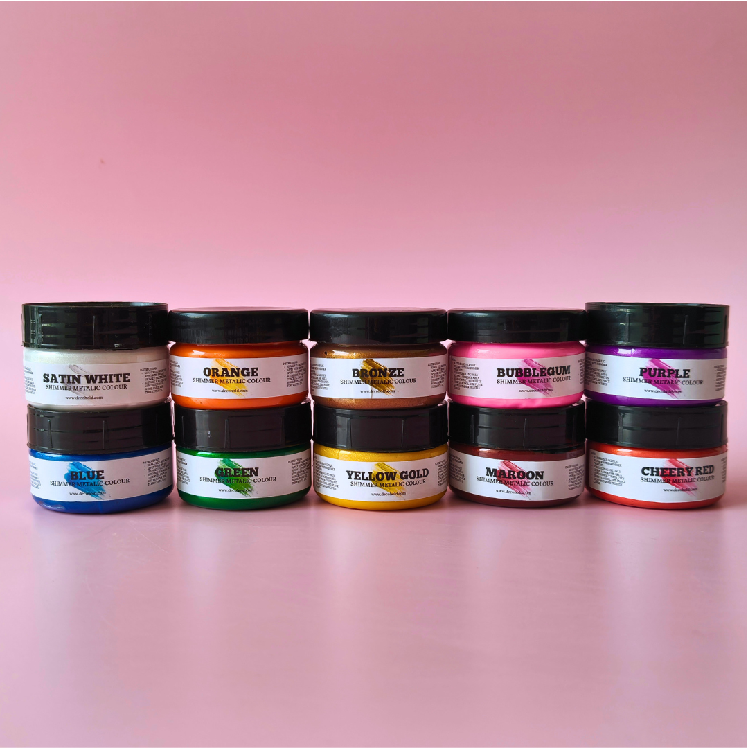 Metaliic Colour Combo 50ml Each (Pack of 10)