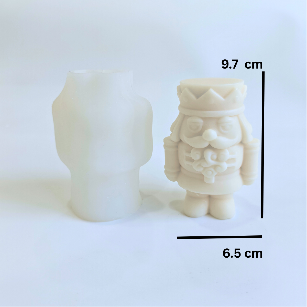 Christmas Nut Cracker Candle Mold