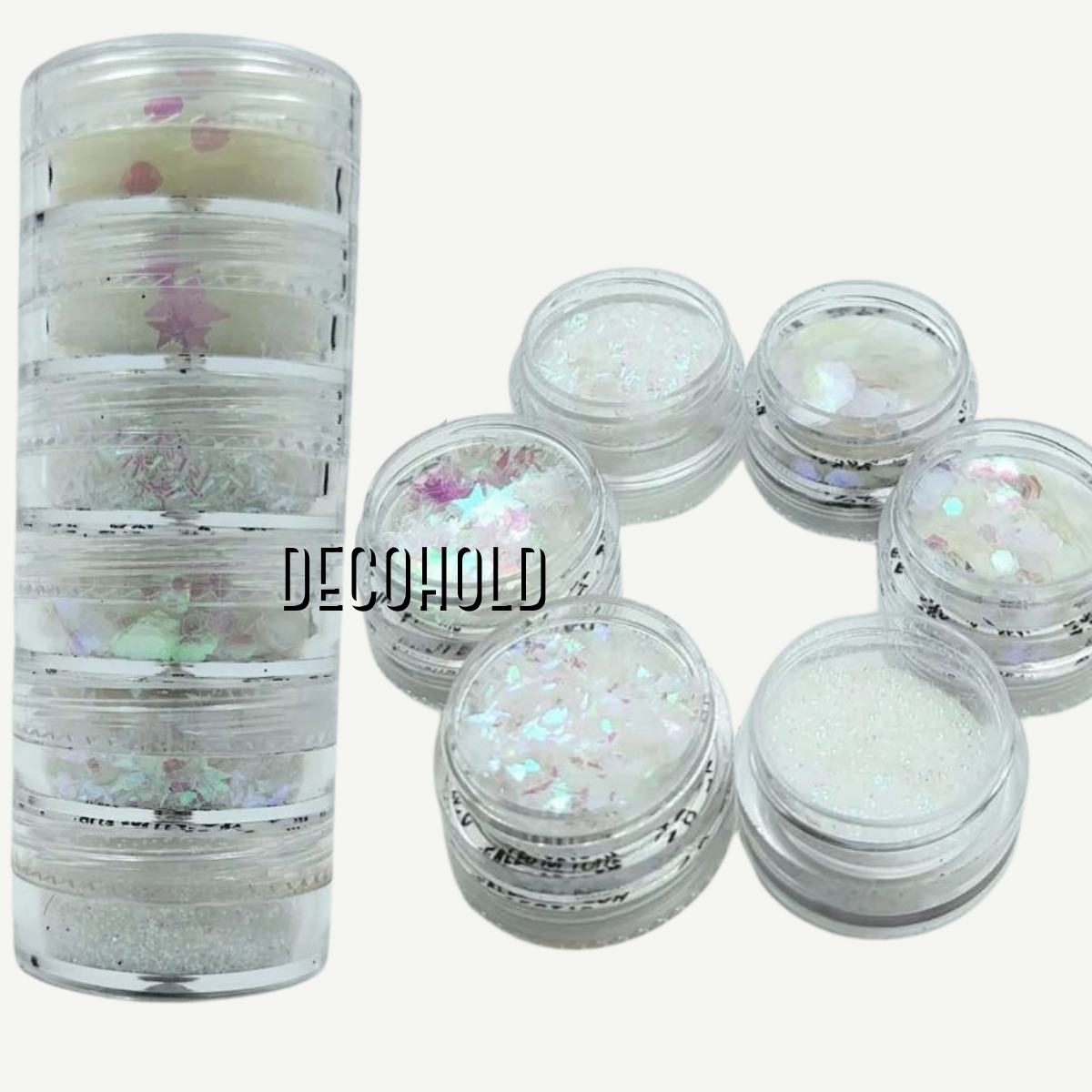 6 in 1 glitter white