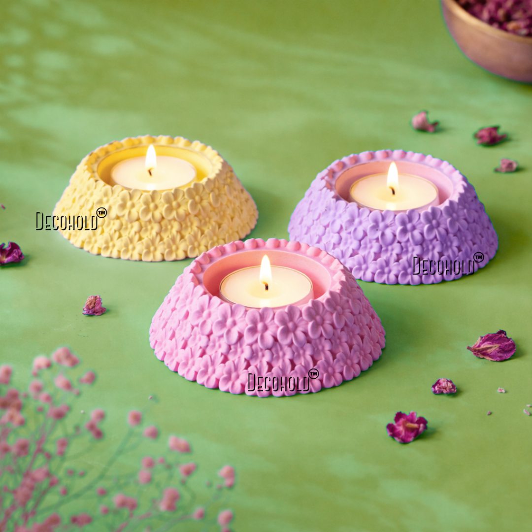 Garden of Bloom Tlight Holder Silicone Mold