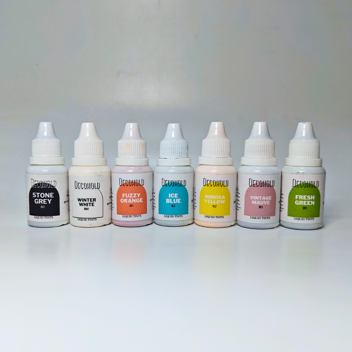 Basic Tint Combo 15 ML (Pack of 7) Tint Liquid Color is for Concrete, Lunite and Cement.