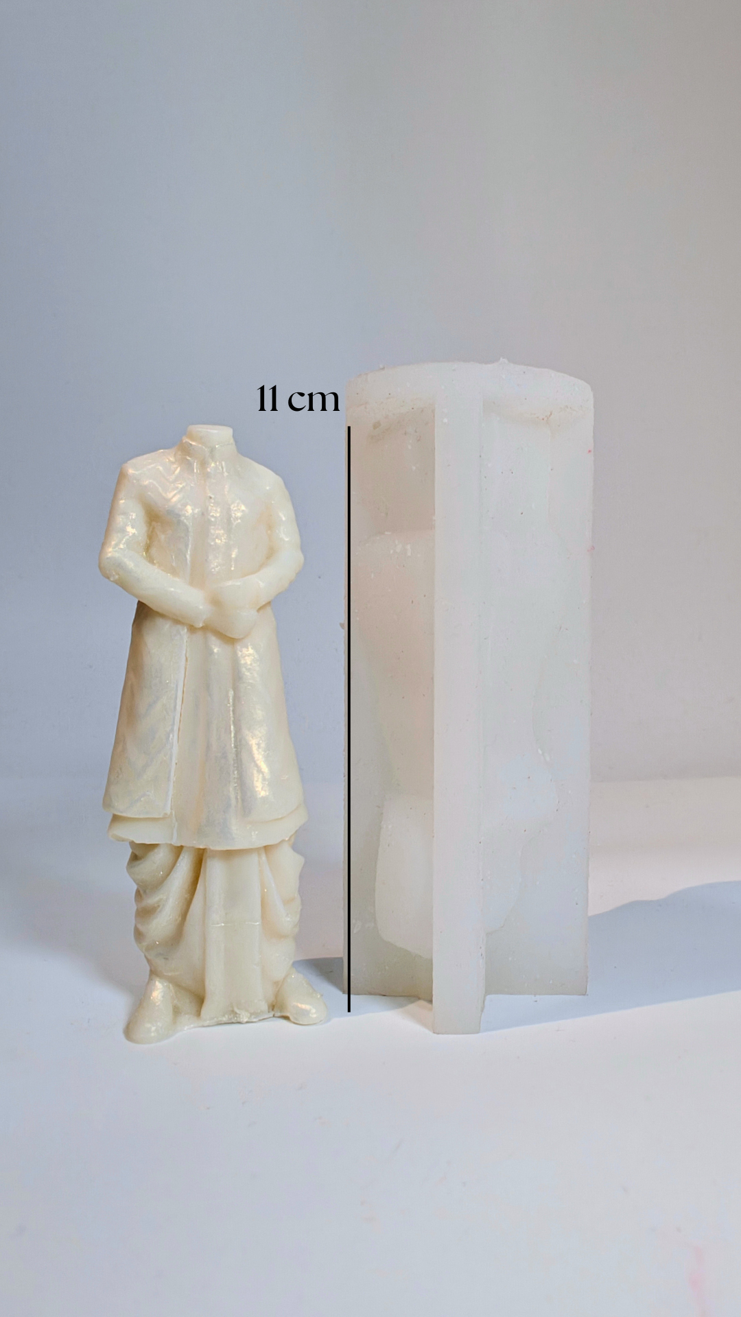 Bride and groom candle mould