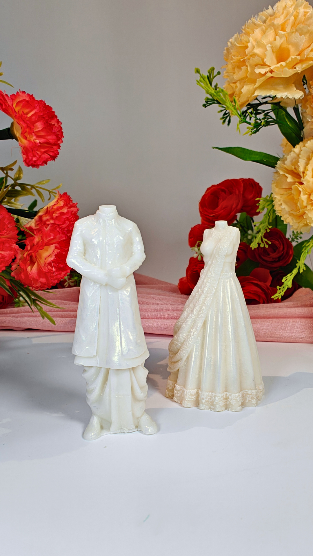 Bride and groom candle mould