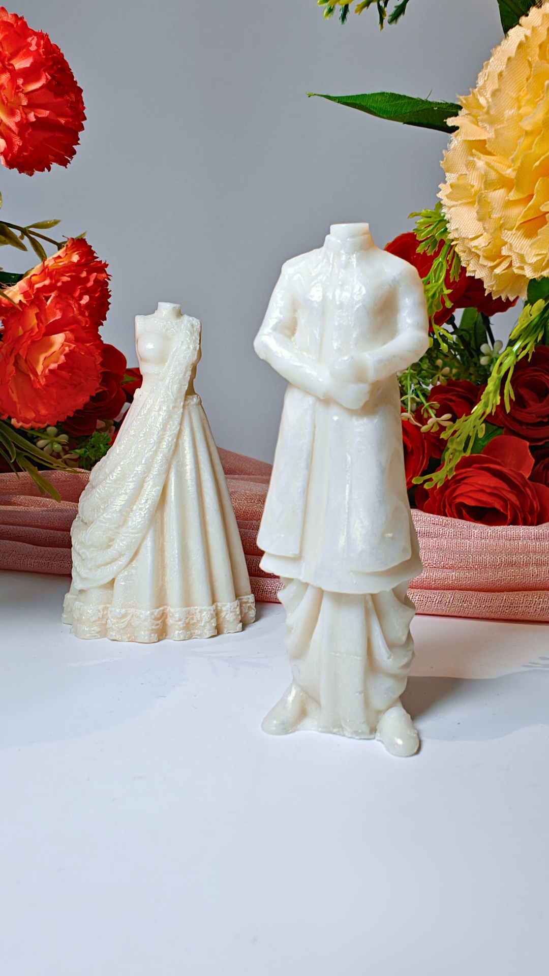 Bride and groom candle mould