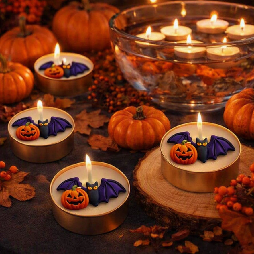 Halloween 6 Elements Candle Topper Silicone Mold