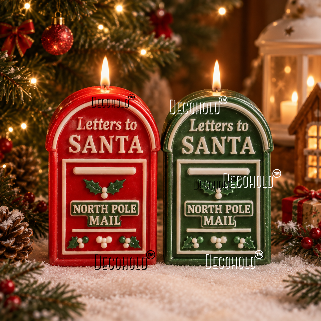 Santa's Mail Box Candle Silicone Mold