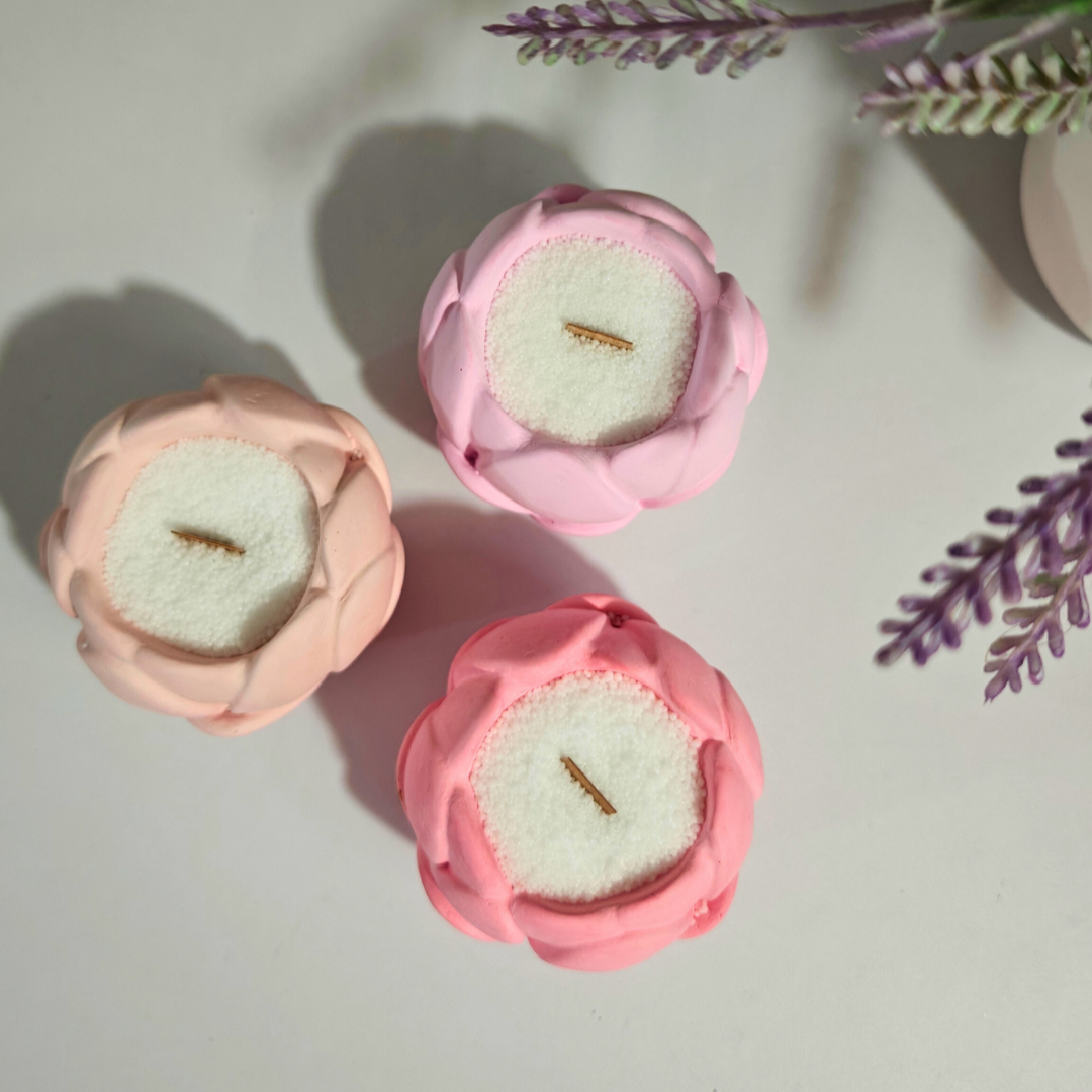 Flower Bud Jar Mould for concrete diy projects and candle jars
