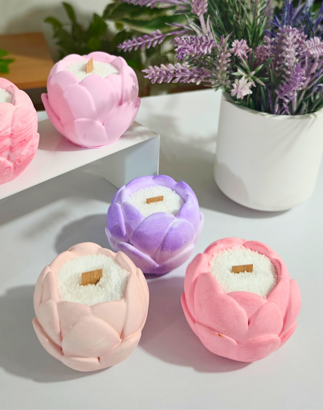 Flower Bud Jar Mould for concrete diy projects and candle jars