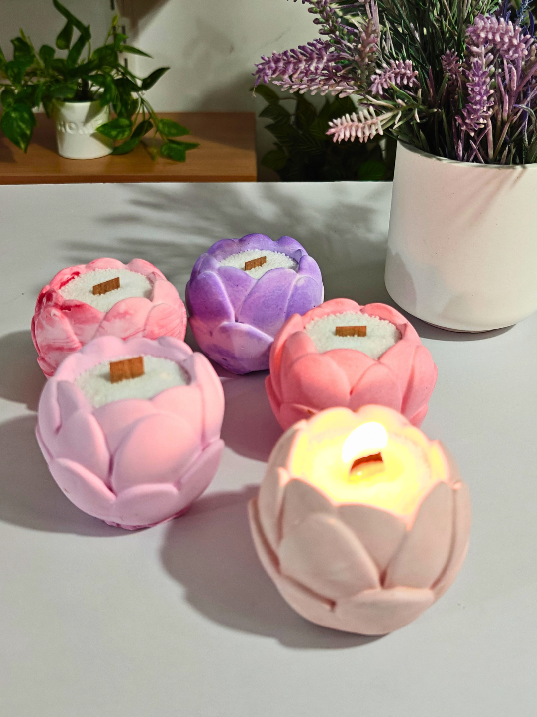 Flower Bud Jar Mould for concrete diy projects and candle jars