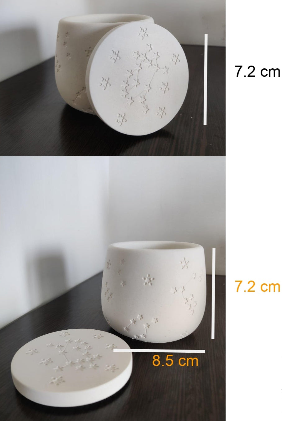 embossed star jar mould