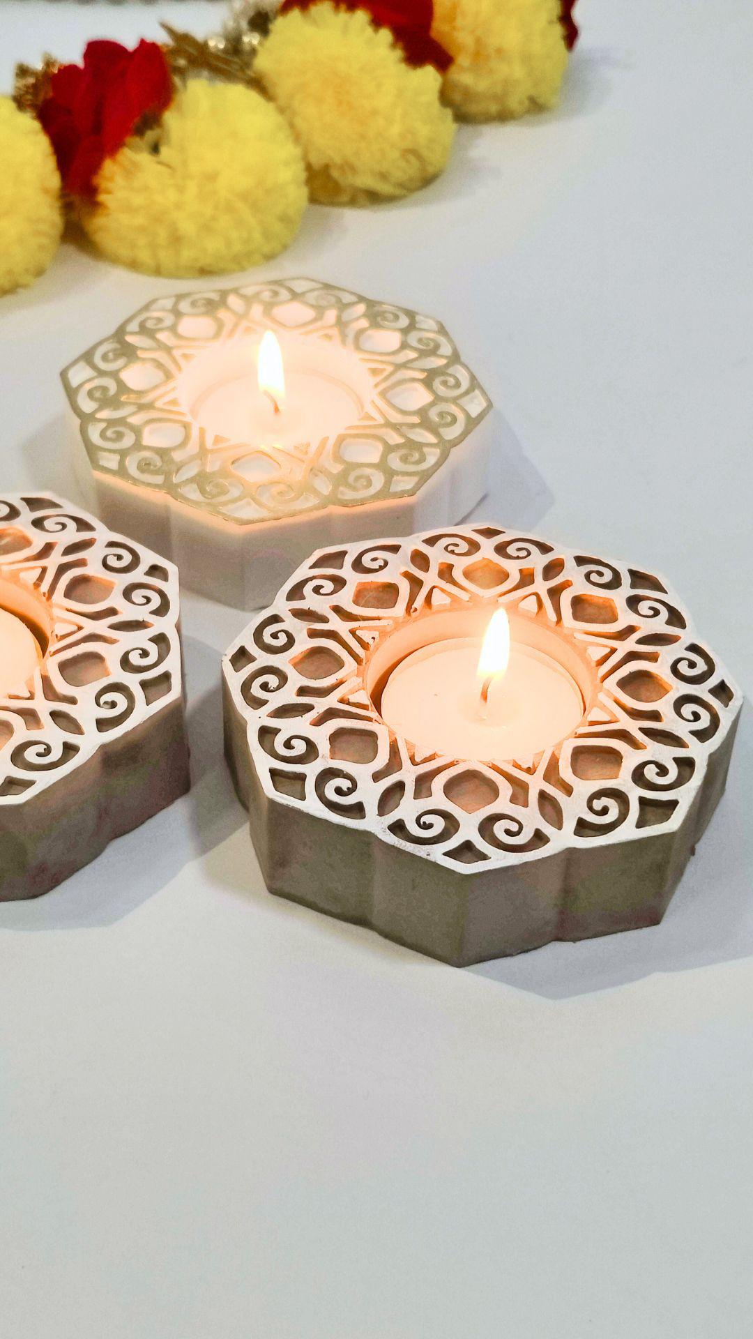 Kalamkar Tea Light Holder Mold