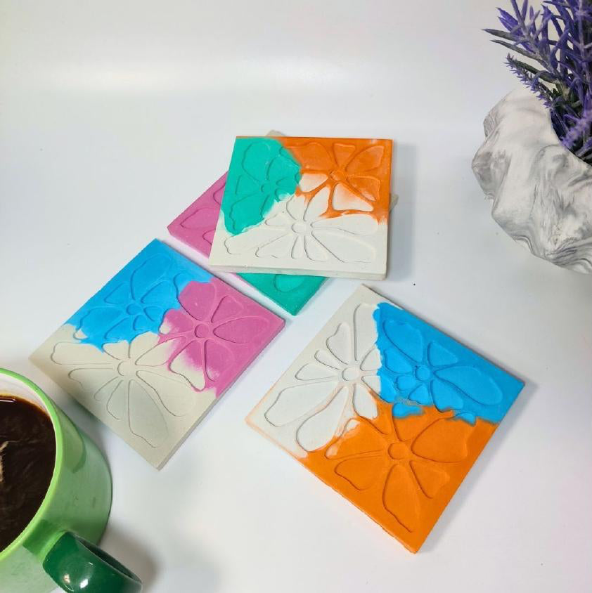 Abstract Flower Coaster Mold