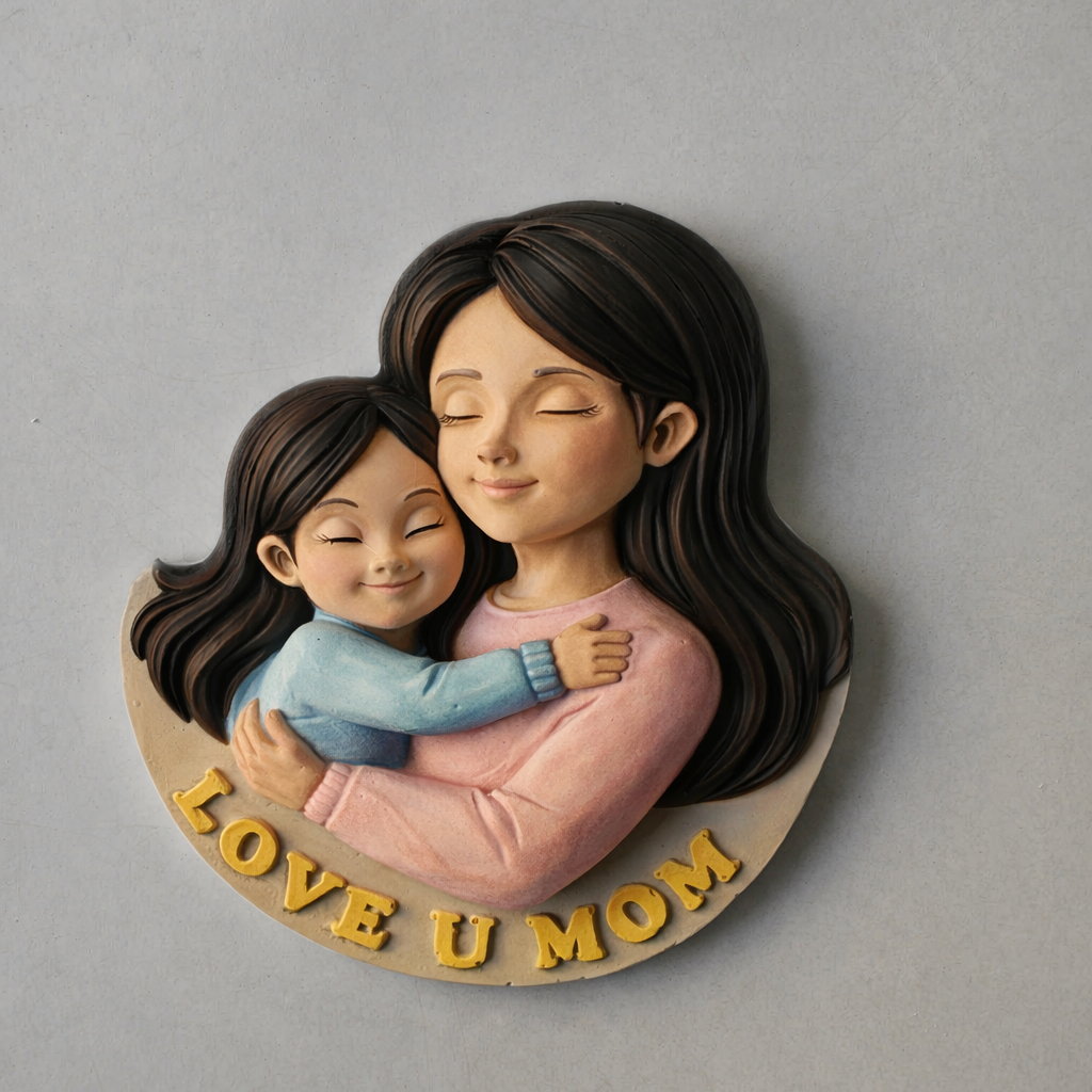 Mother Daughter Love Mold (Kids Paint Kit)