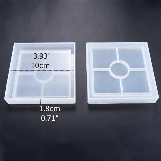 square coaster mould