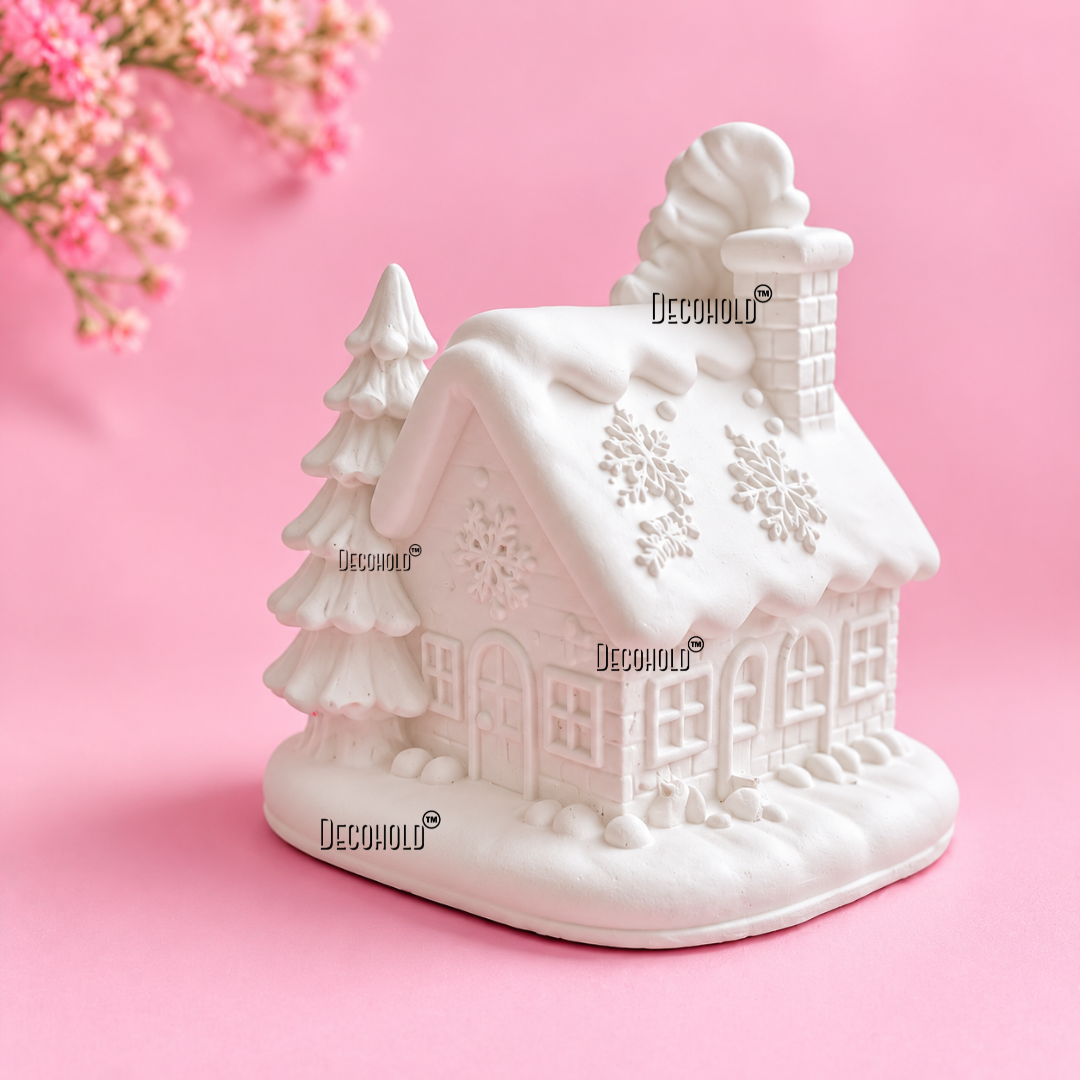 Santa on Roof Silicone Mold