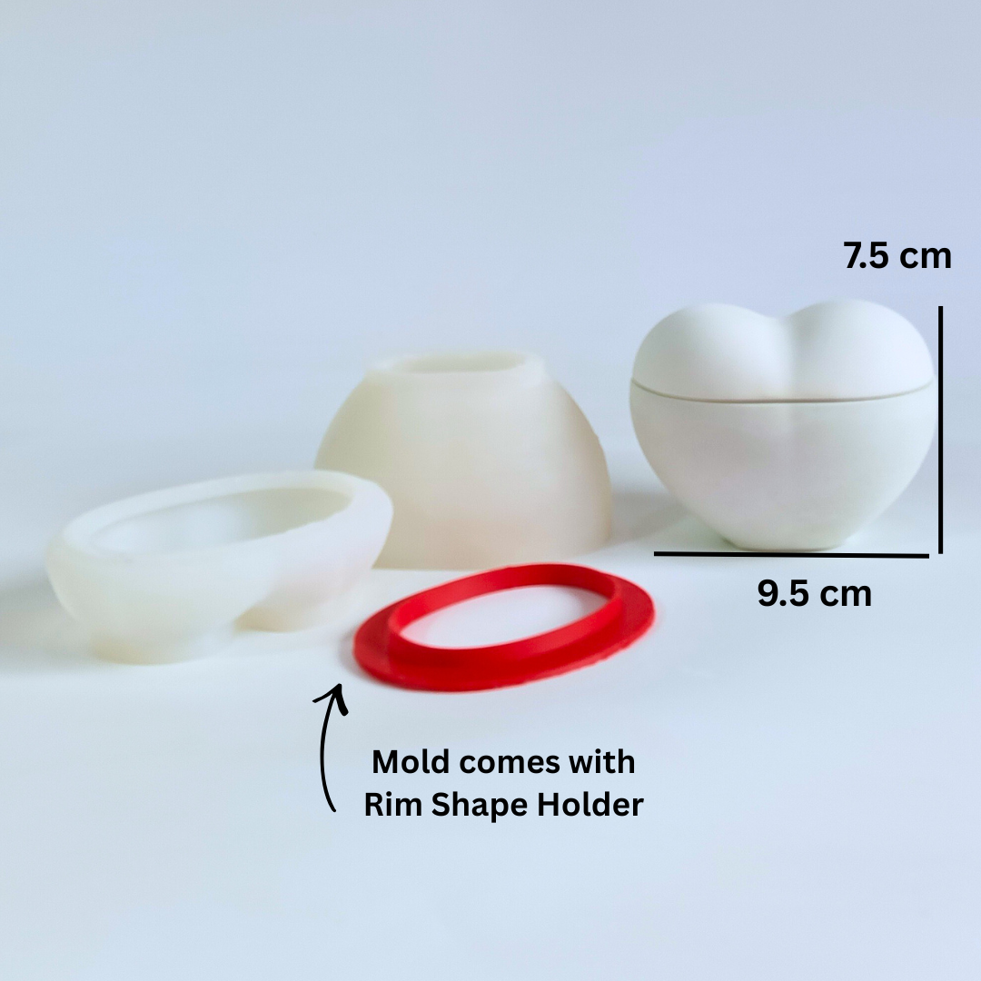 Love Wala Dil (Candle Jar) Mold