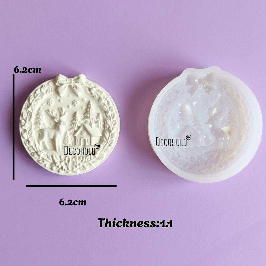 Reindeer Charm Candle Silicone Mold