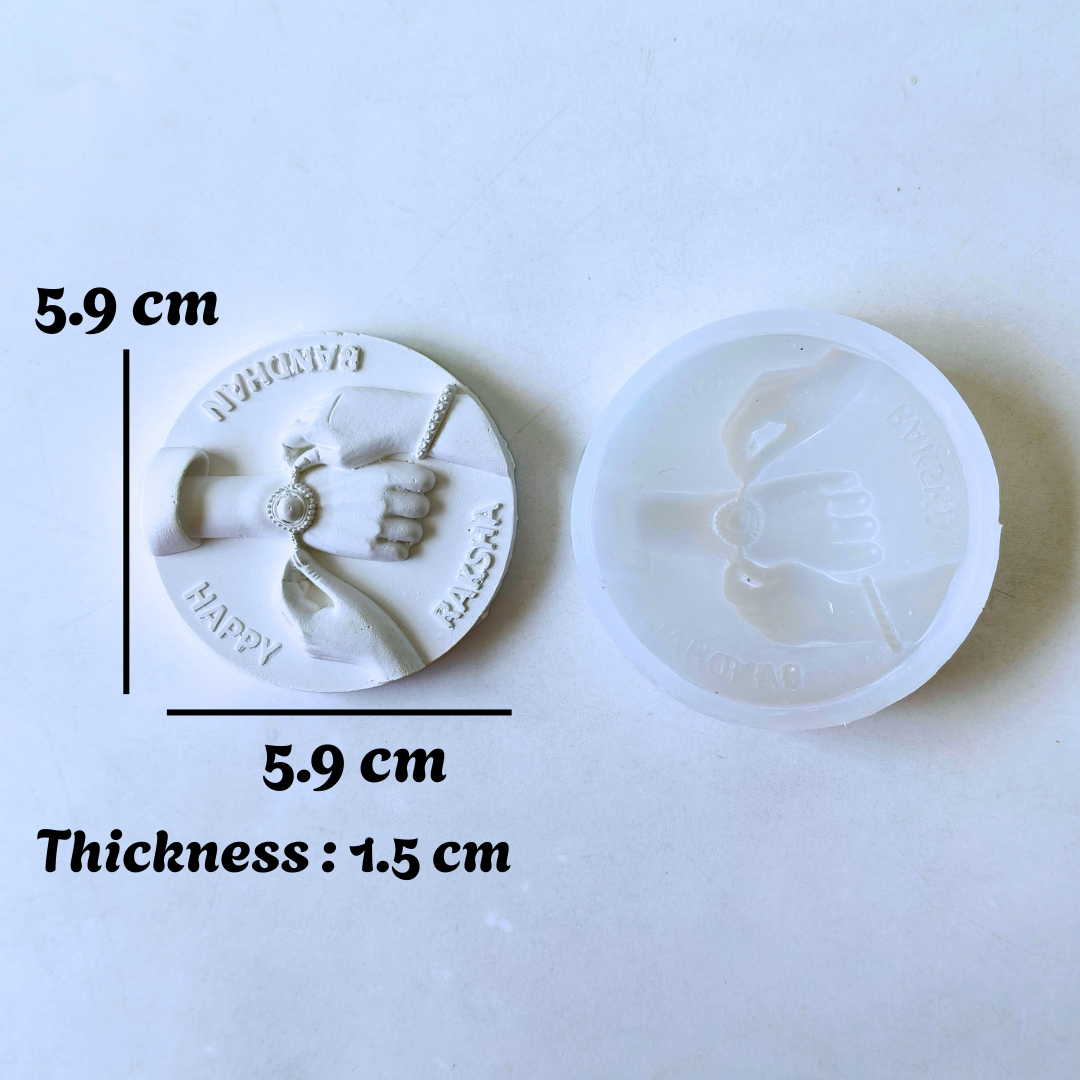 Happy Raksha Bandhan Hands Mold