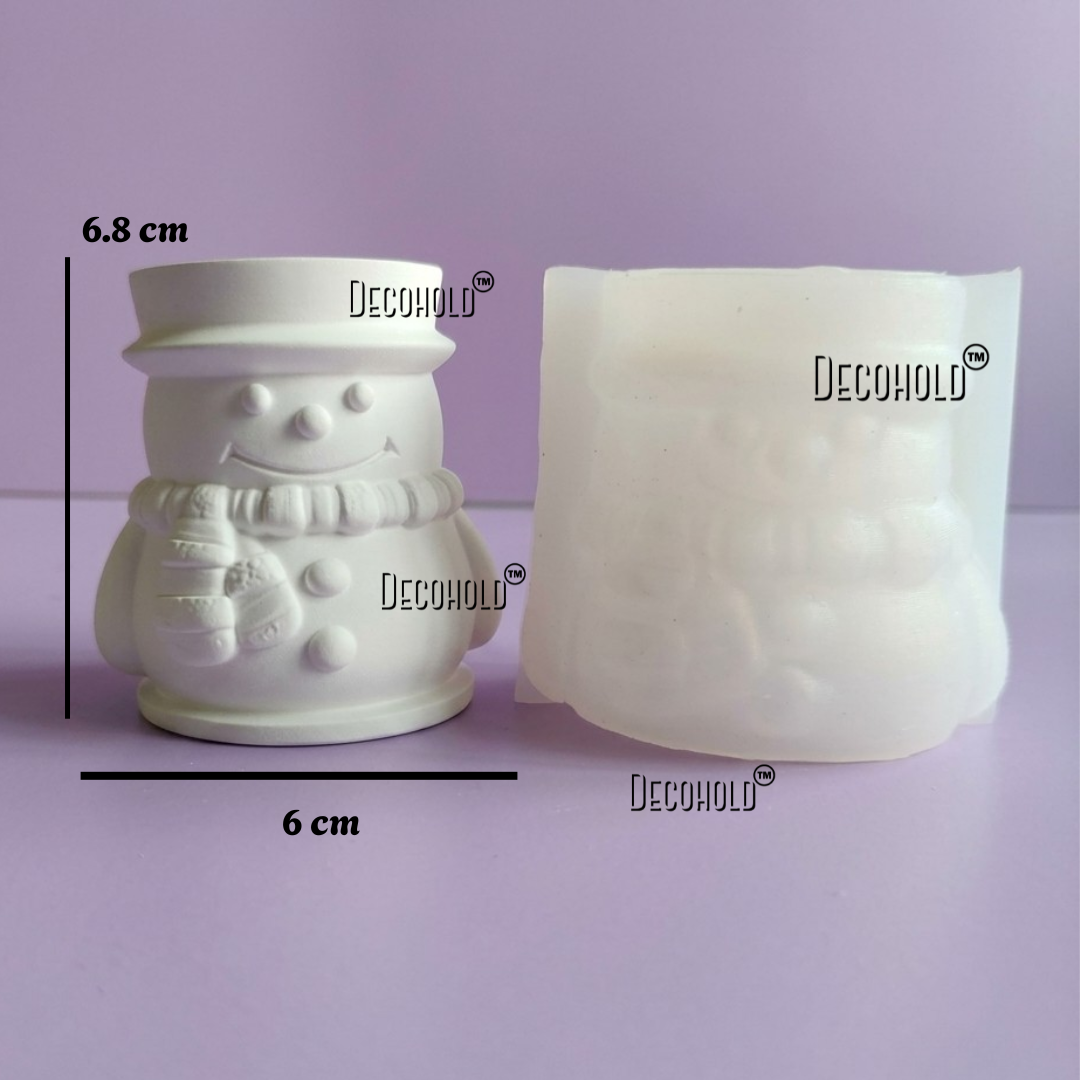 Snowman Jar Silicone Mold