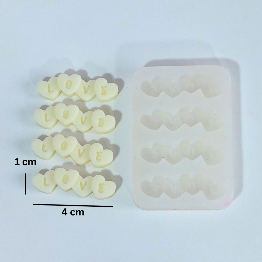 LOVE Candle Topper Mold