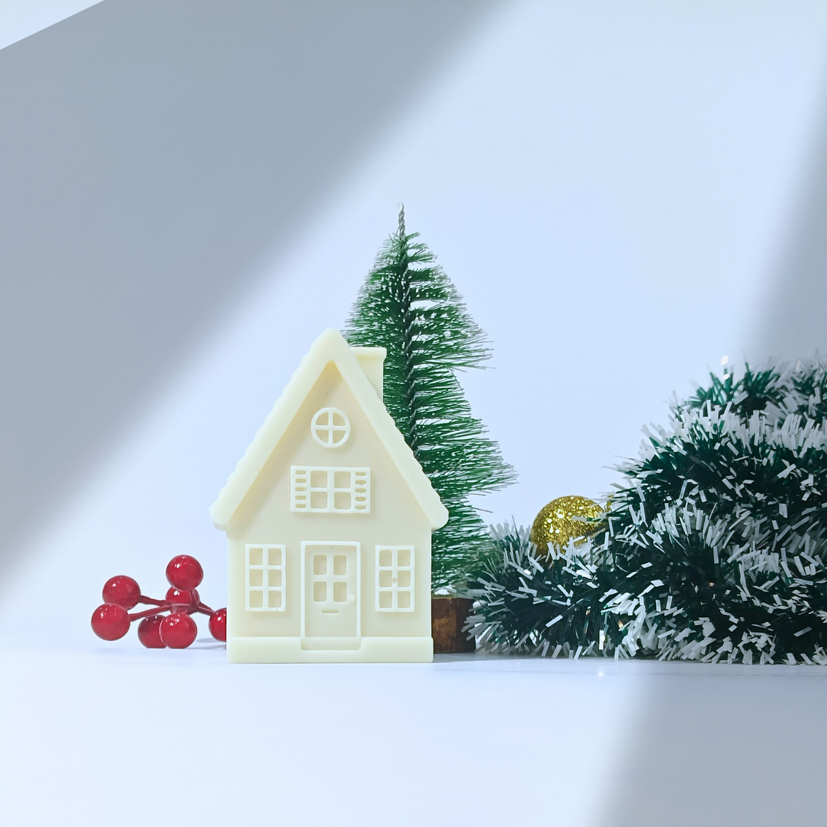 Holiday Cottage Candle Mold