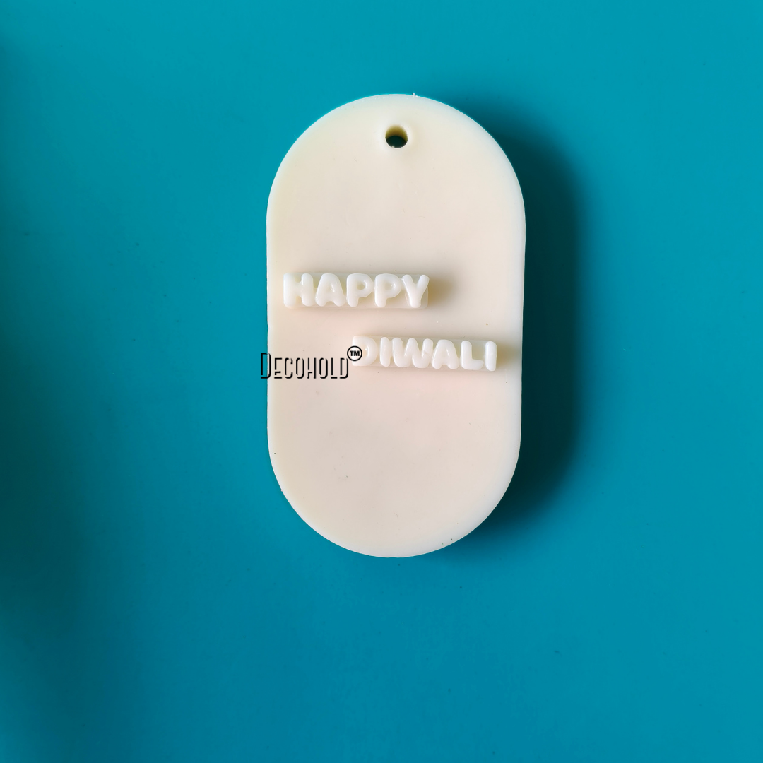 Happy Diwali & Subh Labh Candle Topper Silicone Mold