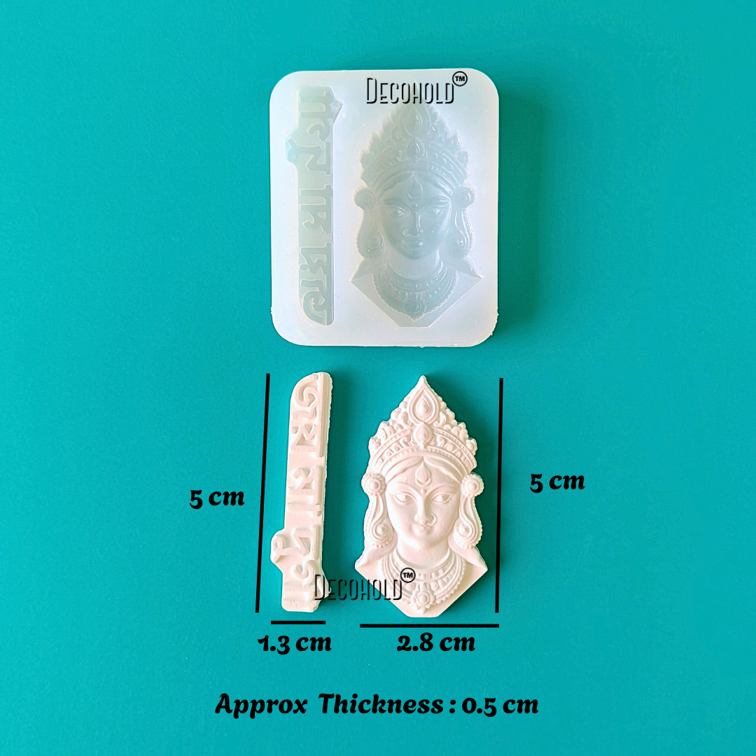 Jai Ma Durga Face Silicone Mold