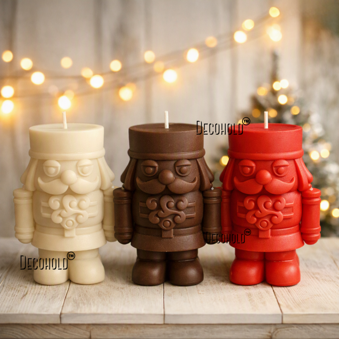 Christmas Nut Cracker Candle Mold