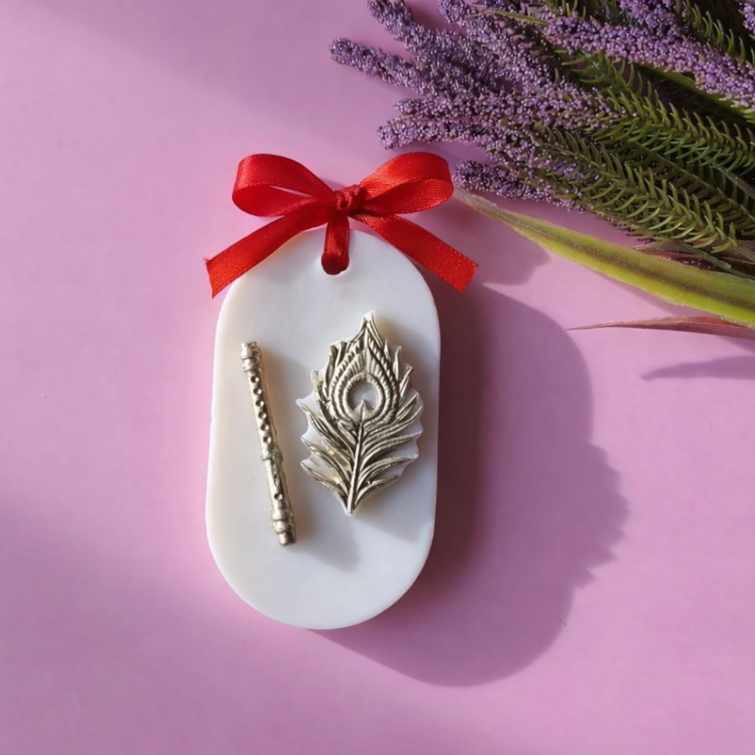 Krishna Feather & Flute Candle Topper Mold