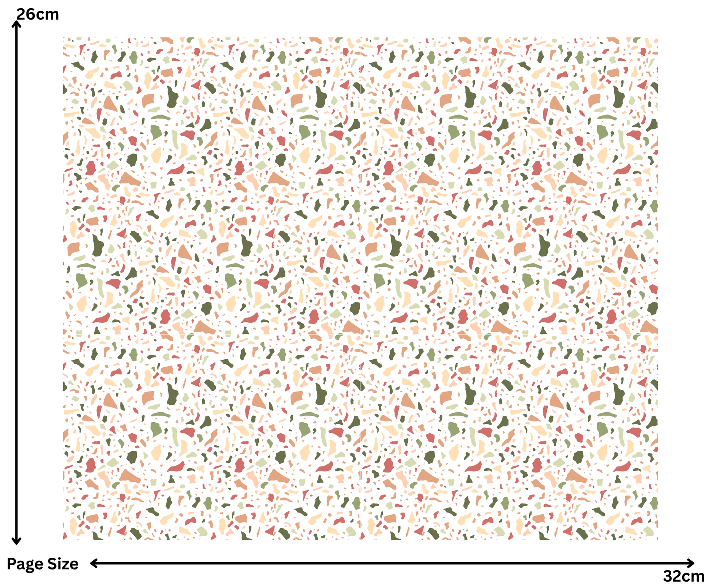 Terrazzo (1 Sheet: Water Transfer Sticker)