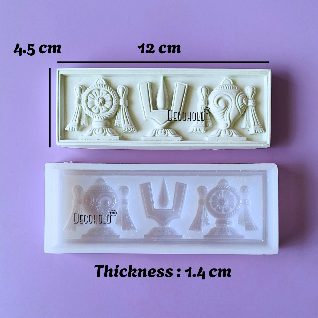 Shankha Chakra Namam Silicone Mold
