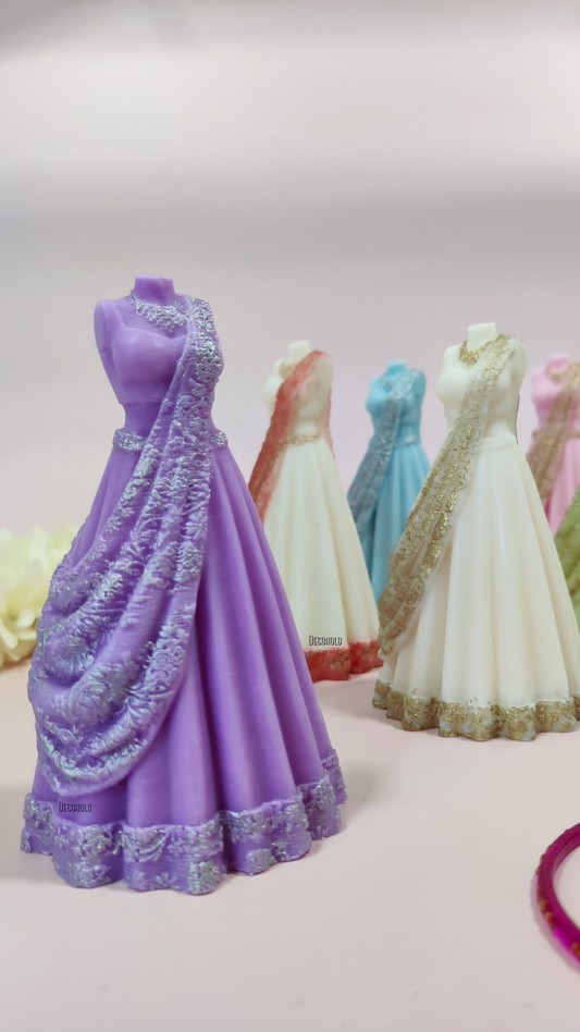 Lehenga Candle Mold