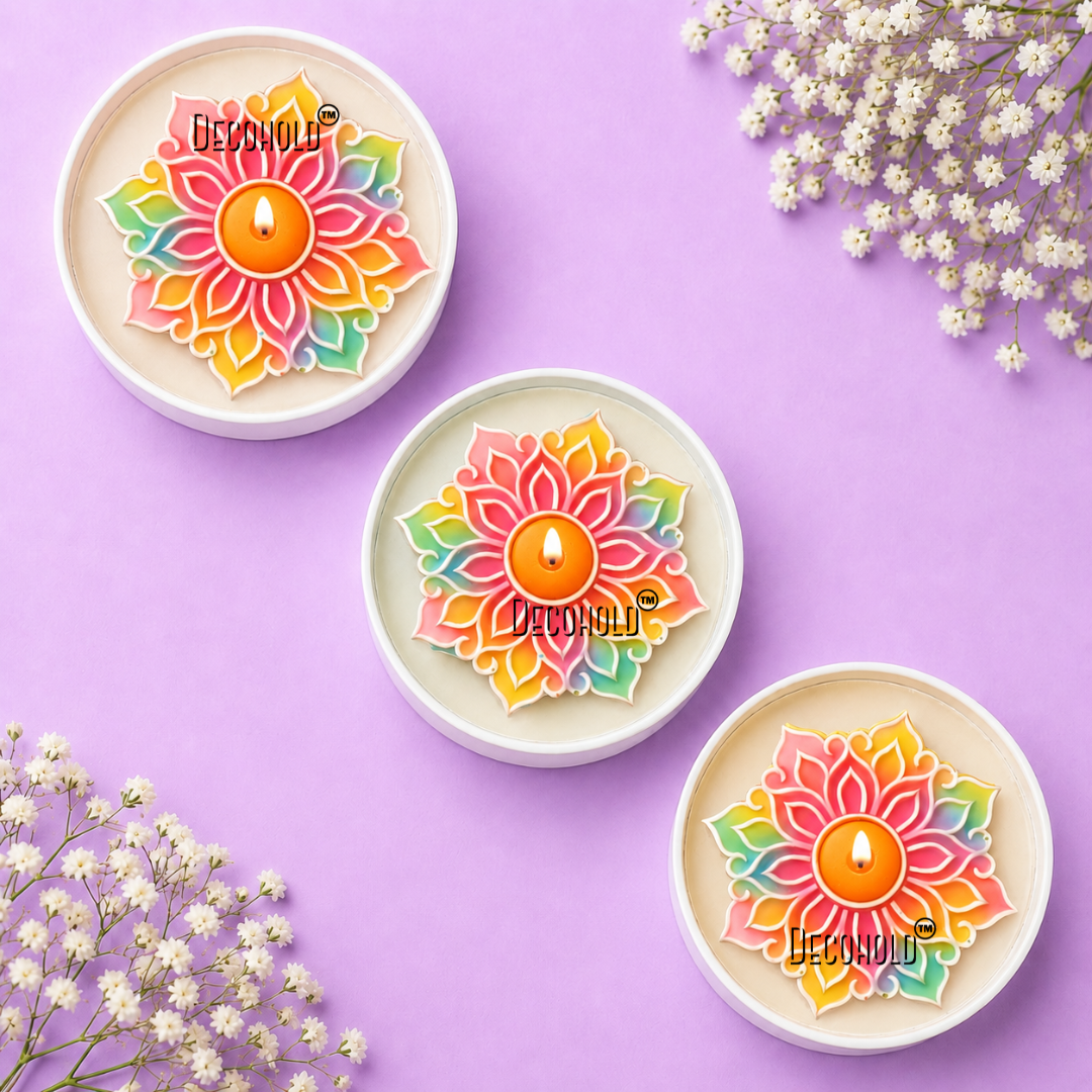 Rangoli Candle Topper Silicone Mold