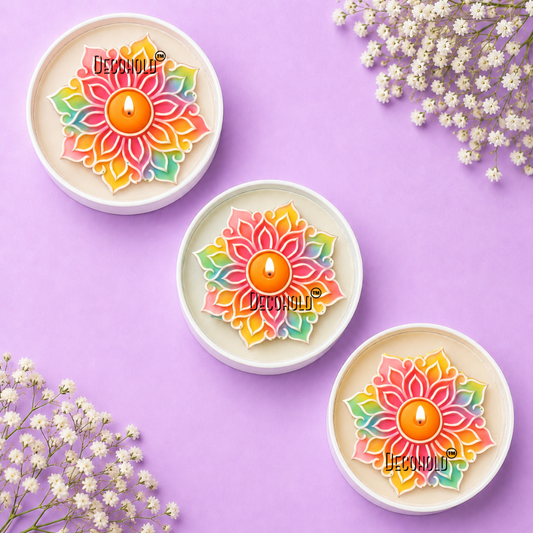 Rangoli Candle Topper Silicone Mold