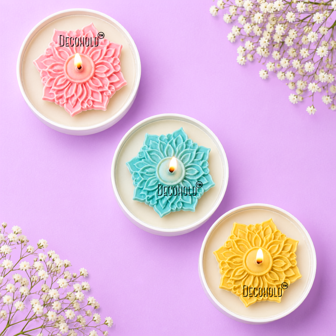 Rangoli Candle Topper Silicone Mold
