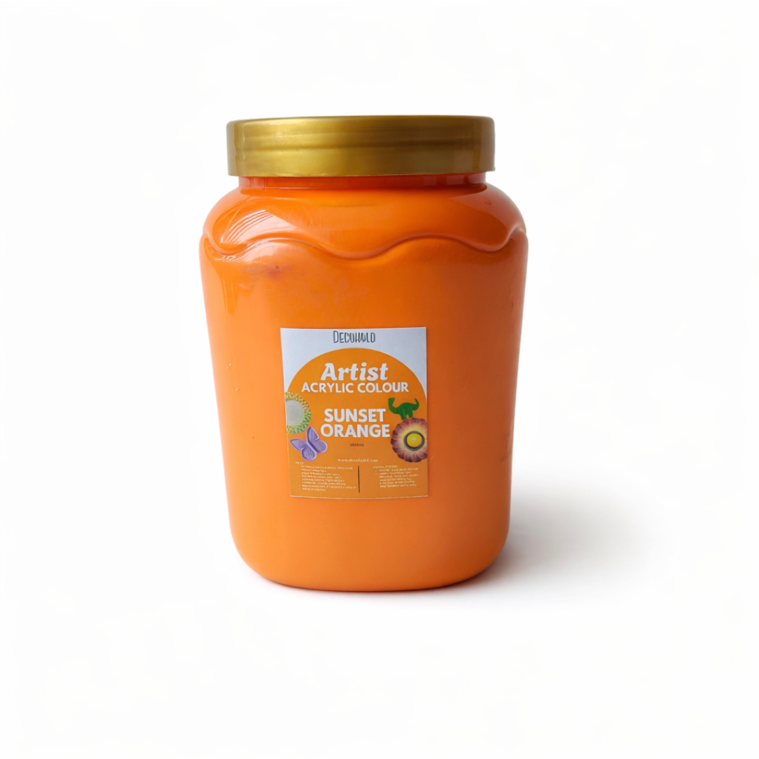 Sunset Orange Acrylic Colour