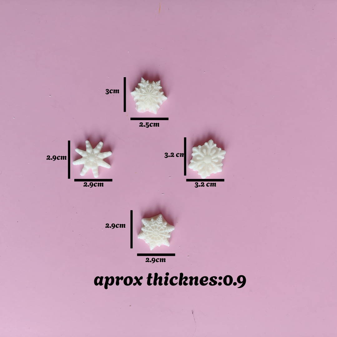 Snowflake Candle Topper Silicone Mold