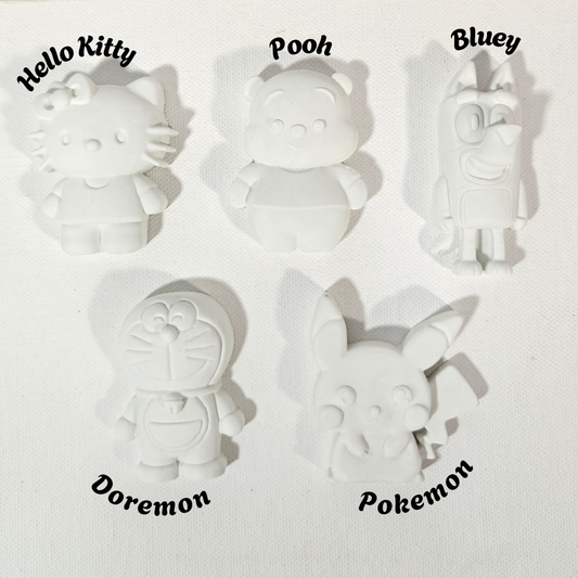 Cartoon Mold - Set of 5 (Kids Paint Kit)