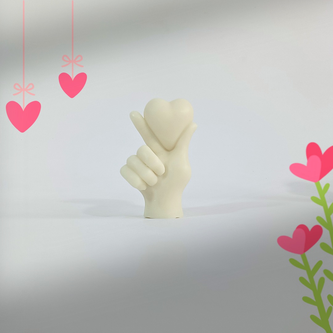 Korean Finger Heart Candle Mold (Small)