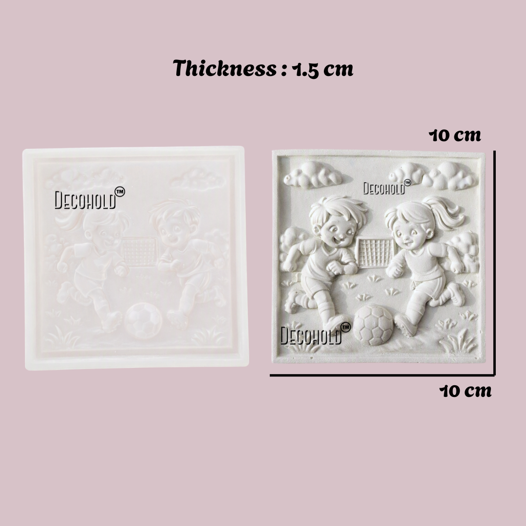 Football Keepsake Canvas Silicone Mold