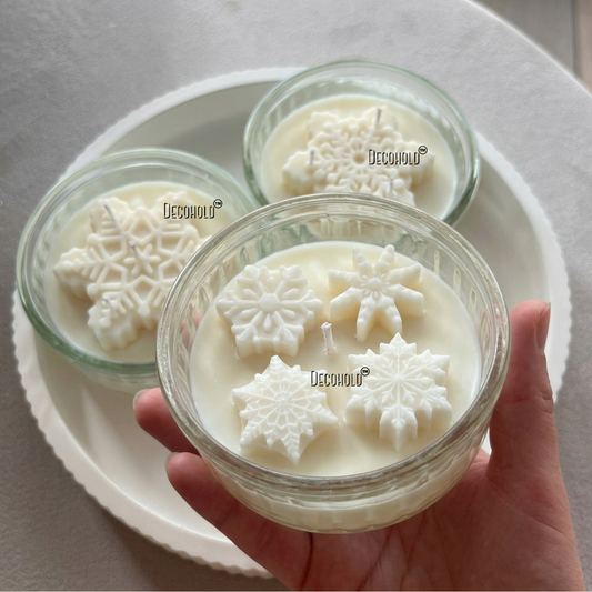 Snowflake Candle Topper Silicone Mold