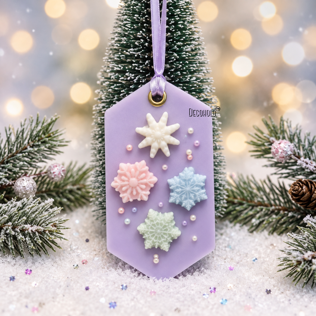 Snowflake Candle Topper Silicone Mold