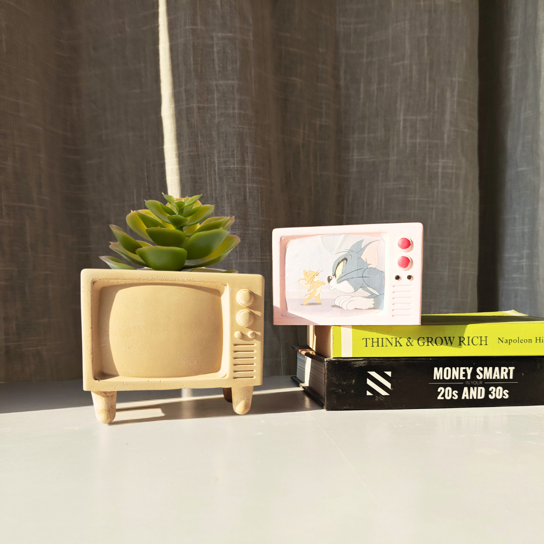 Cute Television (TV) Jar Mold + IN & OUT SH