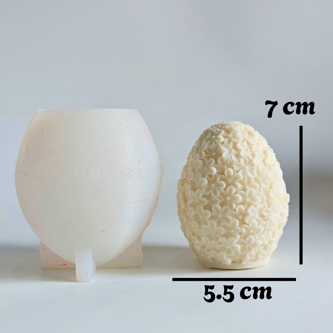Flora Easter Egg Candle Mold