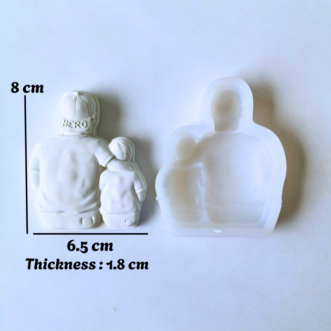 Dad and Son Mold (Kids Paint Kit)