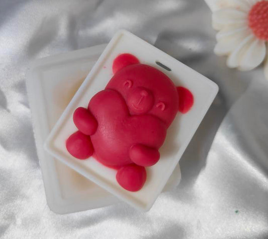 Heart Teddy Wax Tablet Mold