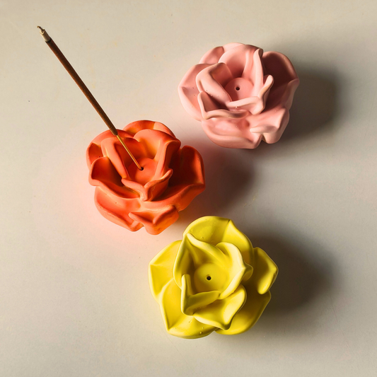 Rose Incense Holder Mold